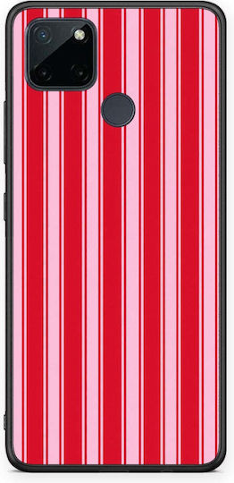 Smartfits Red Pink Vertical Pinstripes Realme C21y C25y 7i Global Θήκη
