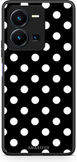 Smartfits Husa Vivo Y35 5G cu Buline Albe pe Negru