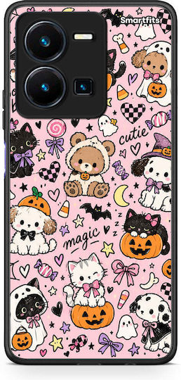 Smartfits Halloween Cute Animals On Pink Vivo Y22s Y35 4g Θήκη