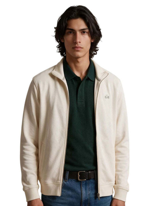 La Martina Ecru Hooded Cardigan