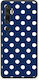 Smartfits Weiße Große Polka Dots Auf Marineblau Xiaomi Mi Note 10 10 Pro Hülle