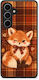 Smartfits Fox On Autumn Tartan Samsung Galaxy S24 Fe Θήκη