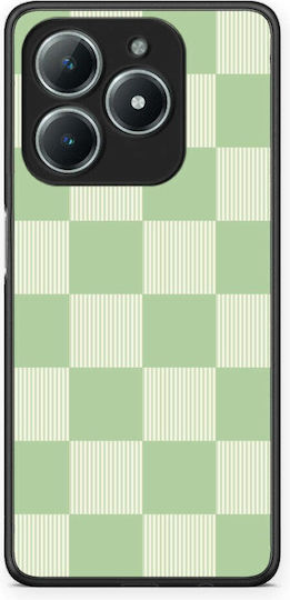 Smartfits Sage Cream Striped Checks Realme C61 Case