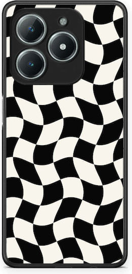 Smartfits Black Cream Wavy Checkerboard Realme C61 Case