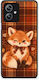 Smartfits Fox On Autumn Tartan Калъф за Motorola Moto G54