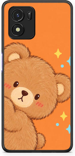 Smartfits Peekaboo Teddy On Orange Husă pentru Vivo Y01 Y15s