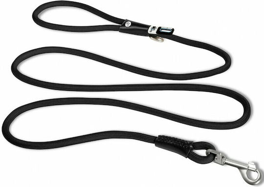 Curli Hundeleine/Hundeführleine aus Gurtband in Schwarz bis 8 kg