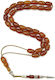Roloi Komboloi Worry Beads with 33 Mastic Beads, 39 cm Long, Brown