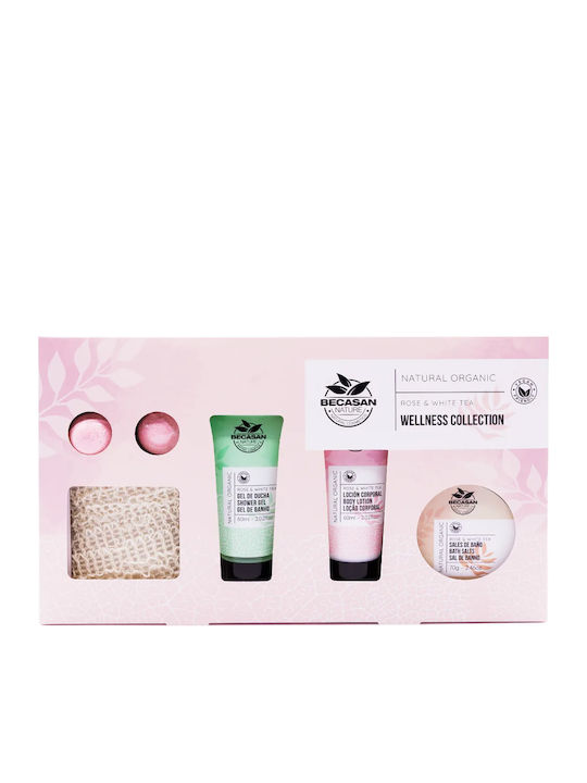 Becasan Natural Organics Box Set de Îngrijire pentru Hidratare și Curățarea Corpului 6 Bucăți