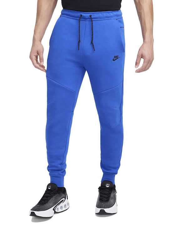 Nike Tech Долнище на анцуг с Ластик Синьо