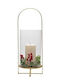 Eurolamp Weihnachtslaterne in Gold Batteriebetrieben 36x17 cm