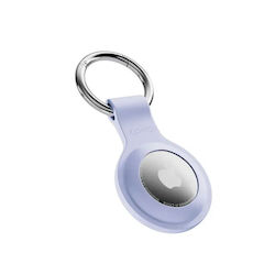 Epico Silikon Schlüsselbund-Etui für AirTag in Lila Farbe