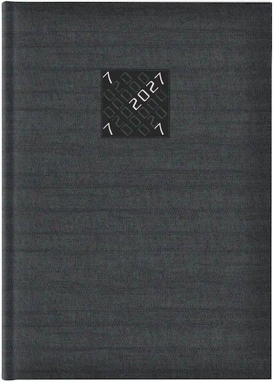 Θεοφύλακτος Kashmir Ημερήσιο Planner A4 2027 Γκρι 21x29.7εκ.