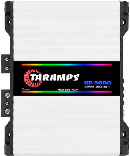 Taramps Hd 3000 Rgb Edition White Ενισχυτής Αυτοκινήτου 1 Καναλιού Κλάση D