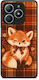 Smartfits Fox On Autumn Tartan Realme C61 Case