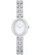 Women's Battery-Powered Watch with Silver Stainless Steel Bracelet