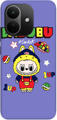 Xiaomi Redmi Note 17 Pro Max Labubu Mario Lila Silikon-TPU-Hülle