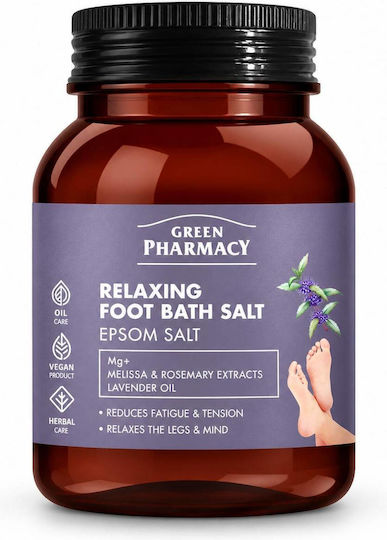 Relaxing Footbath Salts Green Pharmacy Lavender Lemon Balm & Rosemary 400 G