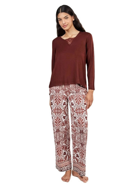 Gisela Winter Women's Pyjama Set Red