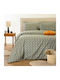 Melinen Elsa King Size Sheet Set with Fitted Sheet 180x200+32cm Aqua (4 Pieces)