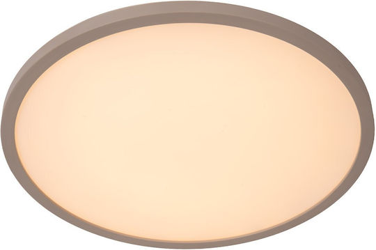 Lucide 07122-40-41 Rinus Ceiling Light White Taupe 2200K-3000K