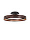 Lucide 62100-36-96 Leonard Ceiling Light Coffee Brown Matte Black 2200K-3000K