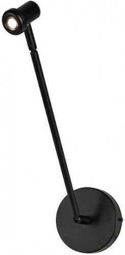 Luma Wall Lamp with Integrated LED and Warm White Light Black 40x4cm