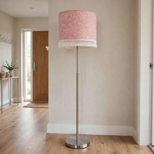 Baby Pink Flowers Floor Lamp Dimensions 1.65*30*25 E27 Oxygen Lampshades