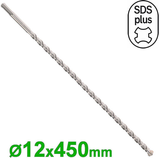 Pasco Diamantbohrer SDS-Plus mit 4 Schneiden Ø12mm X 450mm 114512
