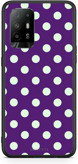 Smartfits Mint Polka Dots On Purple Oppo A94 5g F19 Pro Reno5 Lite Case