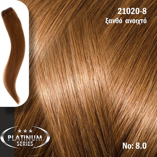Yanni Extensions Τρέσα με Φυσική Τρίχα σε Ξανθό Πλατινέ Χρώμα
