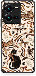 Smartfits Wild Cats Animal Print Collage Husă pentru Vivo Y35 5G