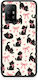 Smartfits Black Kittens Pink Bows On Cream Small Oppo A94 5g F19 Pro Reno5 Lite Θήκη
