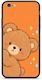 Smartfits Peekaboo Teddy On Orange Husă pentru iPhone 6 6s