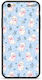 Smartfits White Kittens Blue Flowers Small iPhone 6 Plus 6s Plus Case