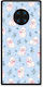 Smartfits White Kittens Blue Flowers Small Huawei Mate 30 Pro Θήκη