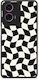 Smartfits Black Cream Wavy Checkerboard Motorola G24 Θήκη