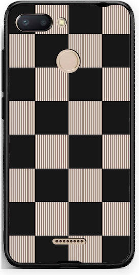 Smartfits Black Taupe Striped Checks Xiaomi Redmi 6 Θήκη