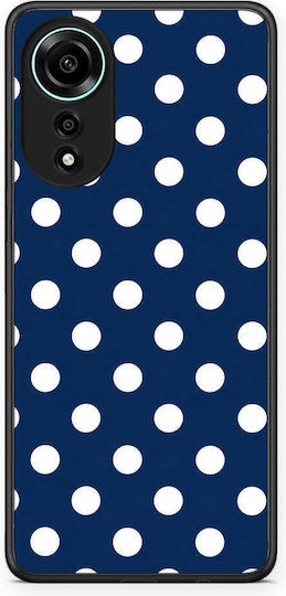 Smartfits White Large Polka Dots On Navy Oppo A78 4g Θήκη