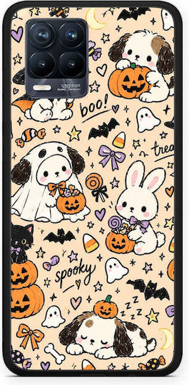 Smartfits Halloween Puppies Friends auf Cremefarbener Realme 8 8 Pro Hülle