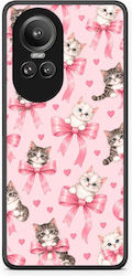 Smartfits Kittens Pink Bows On Pink Oppo Reno10 Pro Case Smartfits Kittens Pink Bows On Pink Oppo Reno10 Pro Case