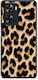 Smartfits Leopard Print Tan Large Oppo A57s A77s A77 Θήκη