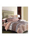 Kraft World Bettlaken-Set mit 2 Kopfkissenbezügen, Super-Doppel, mit Gummizug, 160x240+25 cm, Beige (3 Stück)