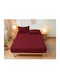 Kraft World Doppelbettlaken 200x240 cm Bordeaux BES-KAX200-Bordeaux