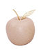 Decorative Beige Ceramic Apple 8x11.5 cm Dorosimo 18909