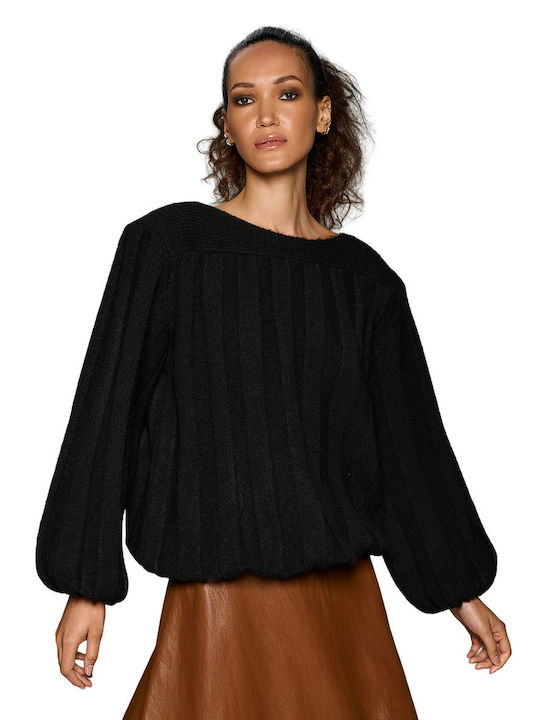 Tailor Made Knitwear Γυναικεία Μπλούζα Black
