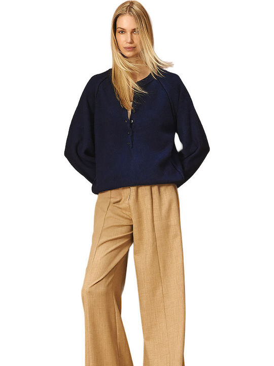 Tailor Made Knitwear Γυναικεία Μπλούζα Navy Blue