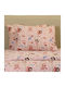 Melinen Set of Kids Pillowcases Made from 100% Cotton 53x72cm Pink