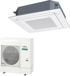 Fujitsu AUXG45KRLB/AOΕG45KATA Commercial Inverter Cassette Air Conditioner 45000 BTU with R32 Refrigerant