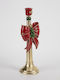 Eurolamp Christmas Candlestick Red 31.5x12.8 cm